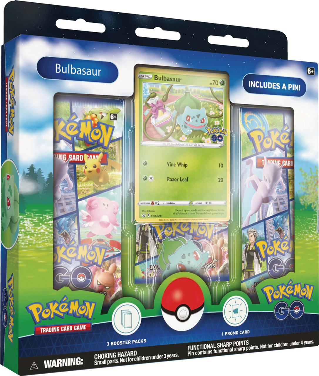 Pokemon TCG: Pokemon Go Pin Collection Box (Squirtle, Charmander, & Bulbasaur) - Image 4