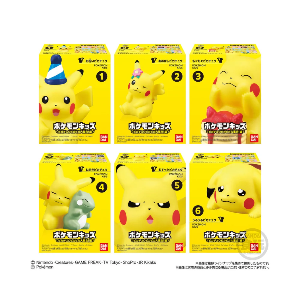 Pokemon Kids Pikachu Pik Pika Daishugo Mini Collectible Blind Box