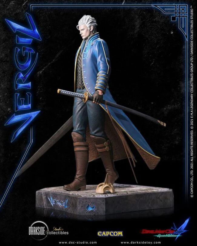 Vergil Devil May Cry 4 Premium Statue By Darkside Collectibles - Image 6
