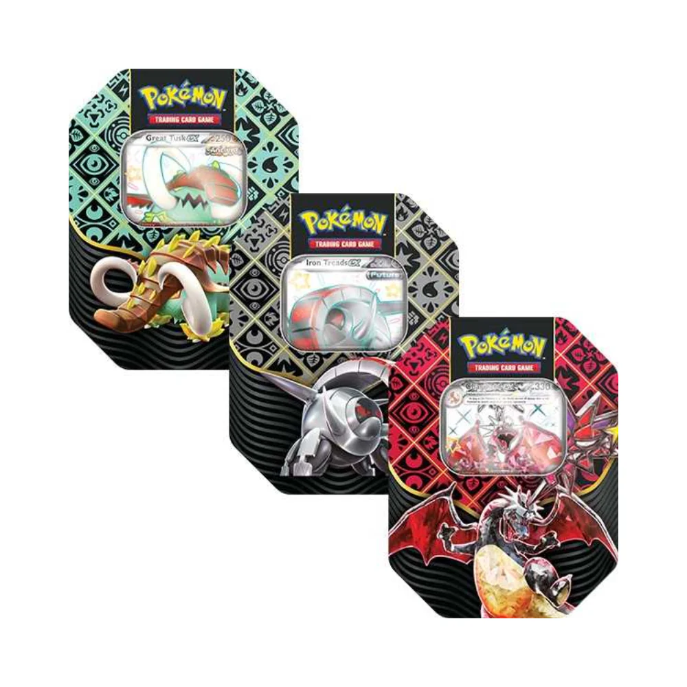 Pokemon TCG: PALDEAN FATES SV4.5 Tin (4 boosters) (1 Random)