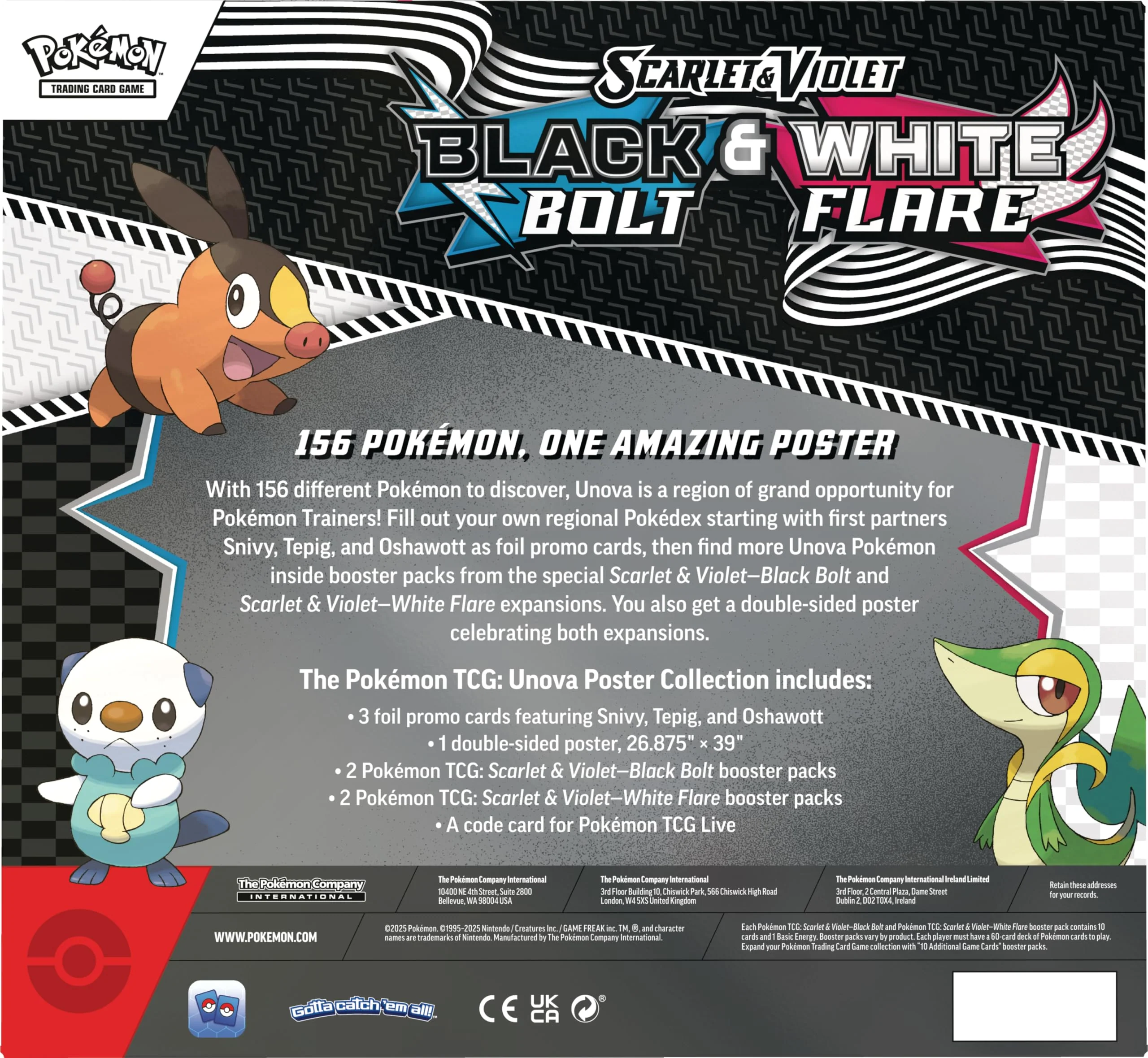 Pokemon TCG : Scarlet & Violet 10.5 Black Bolt & White Flare Poster Collection - Image 2