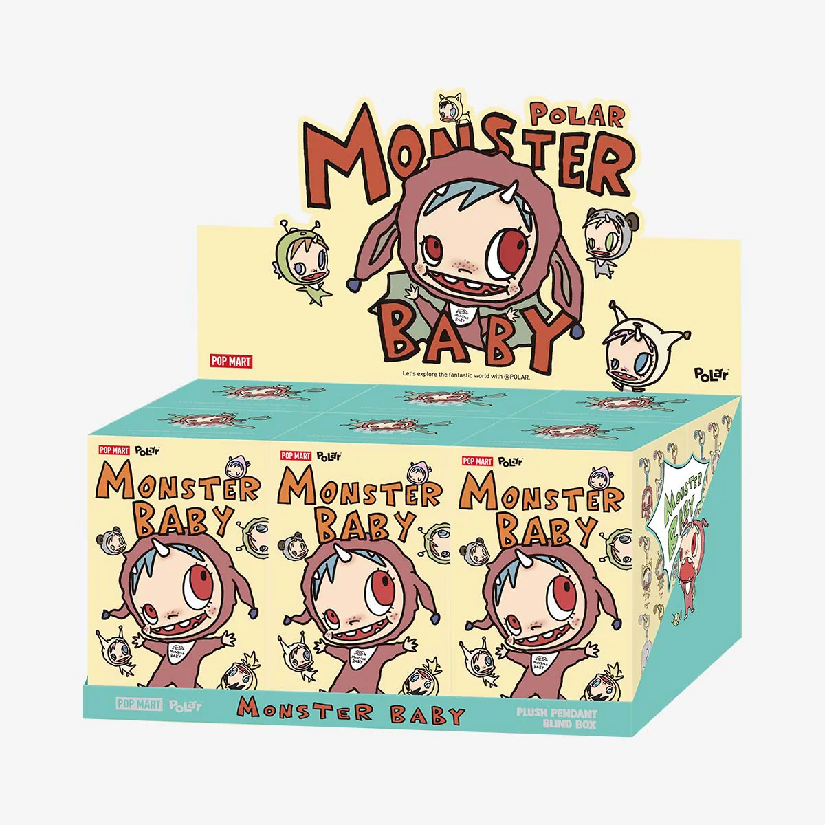 Polar Monster Baby Collection Series Plush Pendant Ver.1 Blind Box By Pop Mart - Image 12