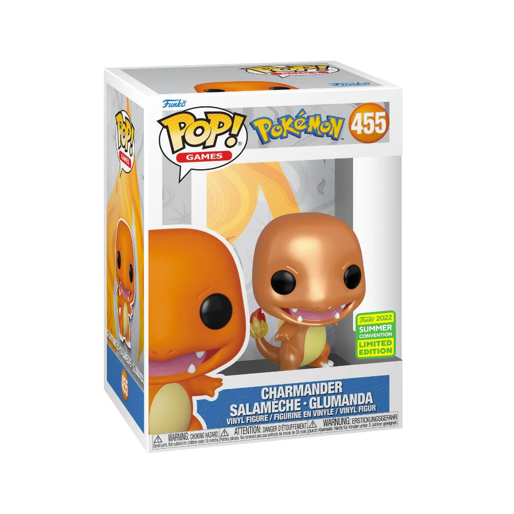 Funko Exc : Pokemon - Charmander (Mettalic) (455) (NYCC EXC) - Image 2
