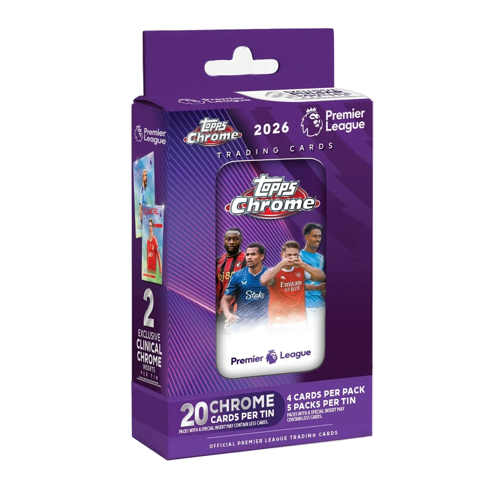 Premier League Chrome 2026 Tin By Topps