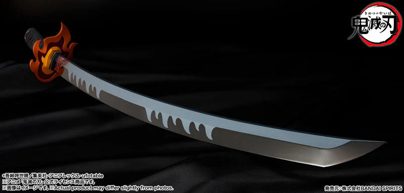 Demon Slayer: Kimetsu no Yaiba Proplica Tanjiro Kamado (Kyojuro Rengoku's Sword Guard Ver.) Nichirin Sword By Proplica - Image 4