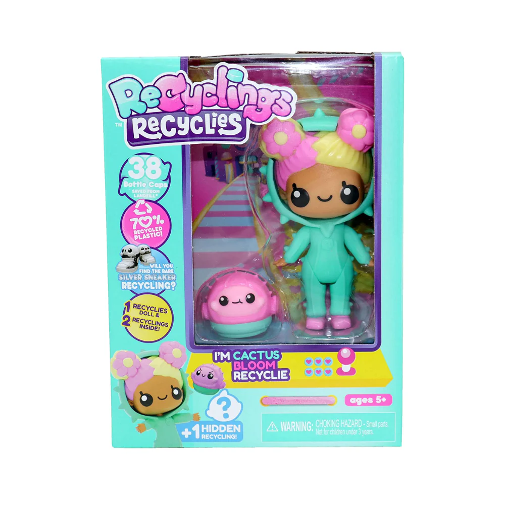 Recyclings Recyclies & Friends Pack Cactus Bloom Recyclie Doll Playset