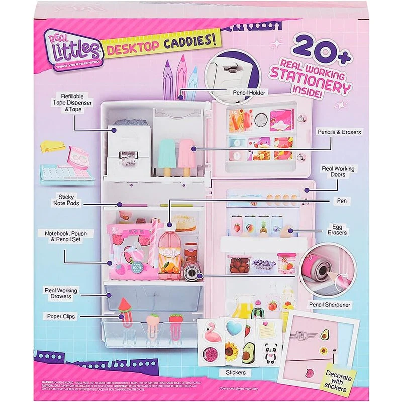 Real Littles Desktop Caddies - Mini Fridge By Moose Toys - Image 2