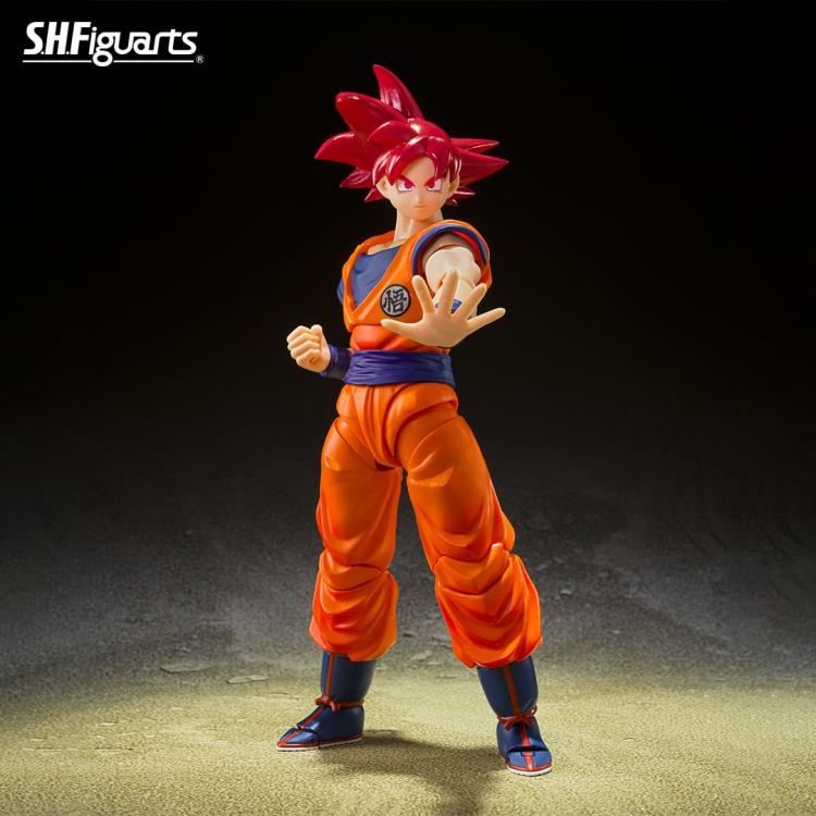 Dragon Ball Super Super Saiyan God Goku (Saiyan God Instilled With the Light of Righteous Hearts) S.H.Figuarts Action Figure By Bandai Tamashii - Image 2