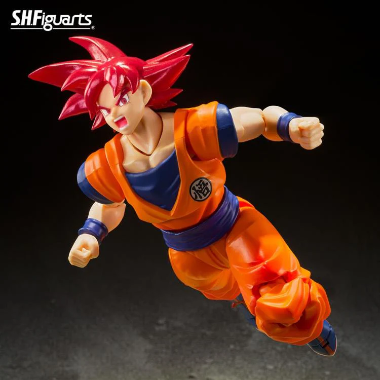 Dragon Ball Super Super Saiyan God Goku (Saiyan God Instilled With the Light of Righteous Hearts) S.H.Figuarts Action Figure By Bandai Tamashii - Image 3