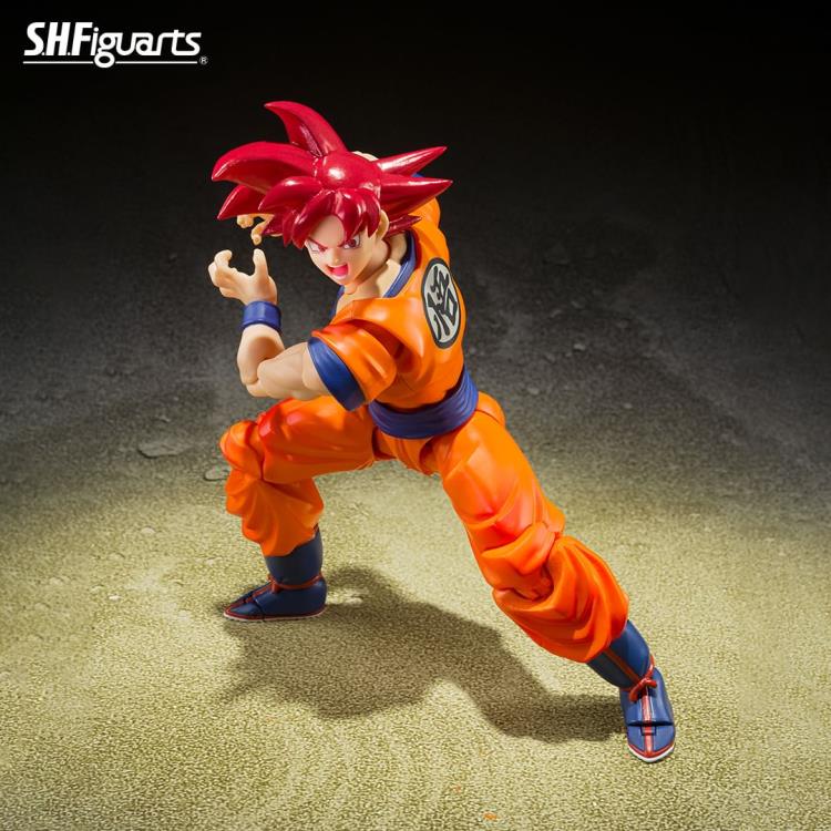 Dragon Ball Super Super Saiyan God Goku (Saiyan God Instilled With the Light of Righteous Hearts) S.H.Figuarts Action Figure By Bandai Tamashii - Image 4