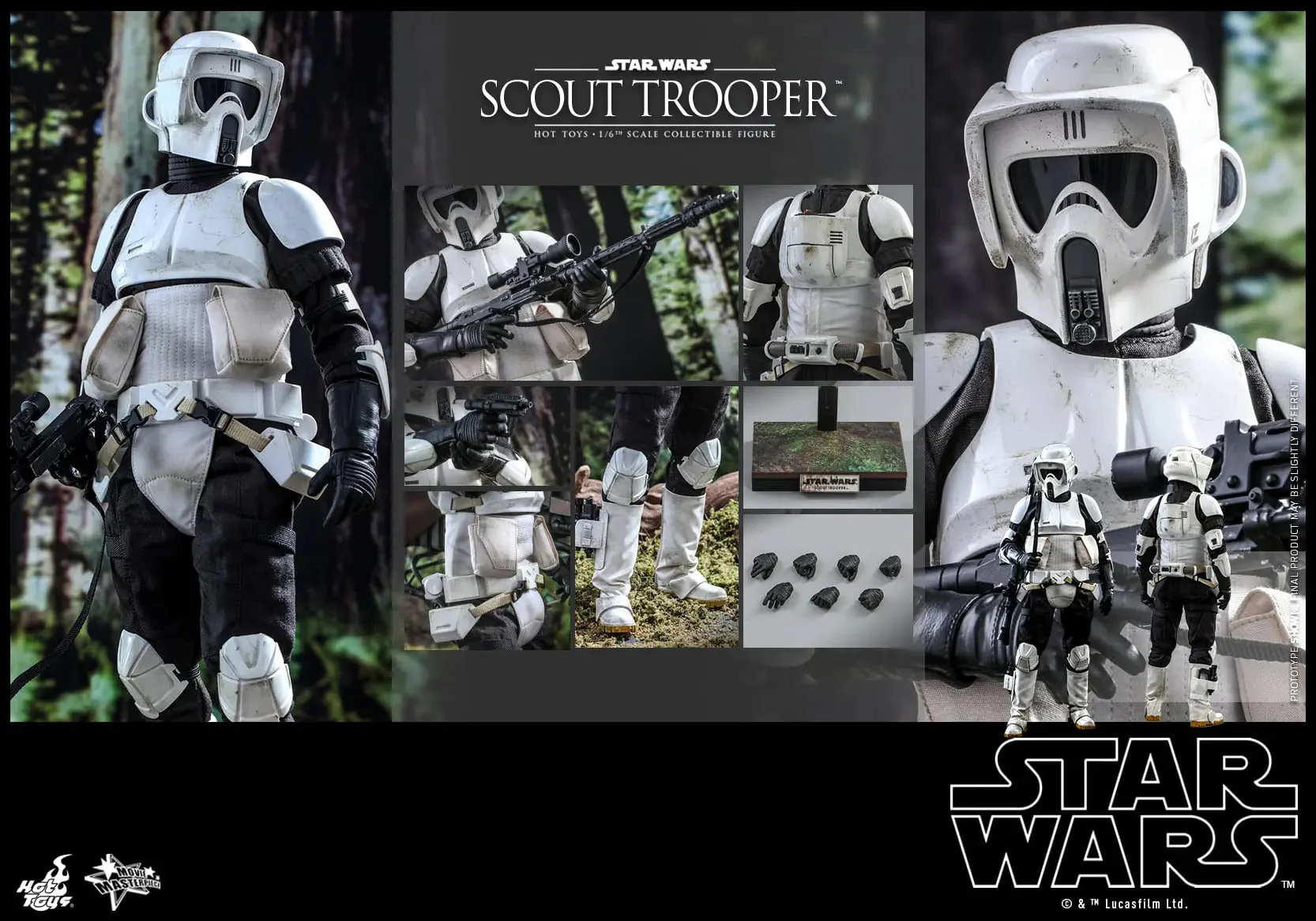 Star Wars: Return Of The Jedi - Scout Trooper 1/6 Scale Figure By Hot Toys - Image 3