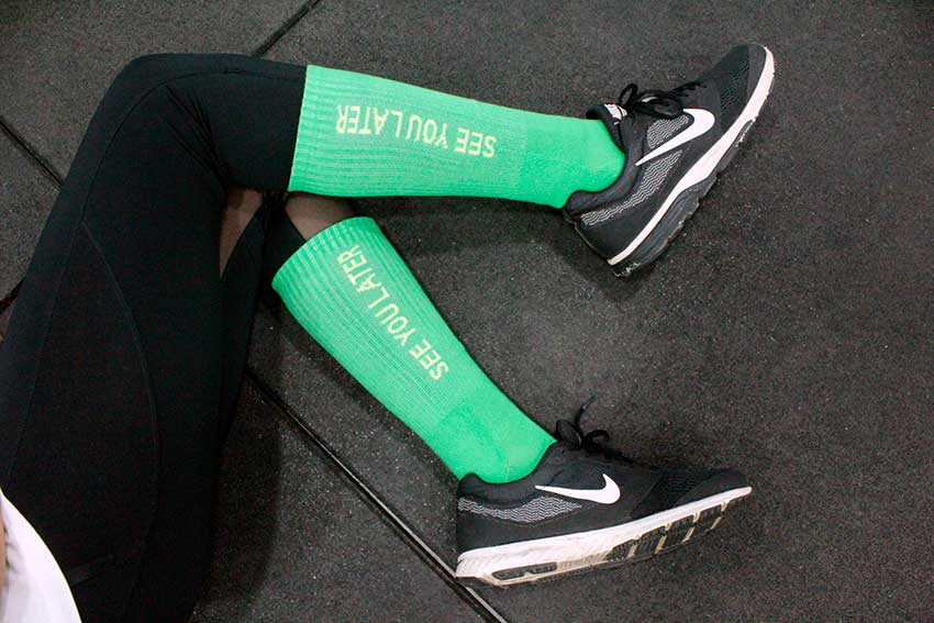 See You Later Alligator Socks (Long) - Size 36-40 - Image 2