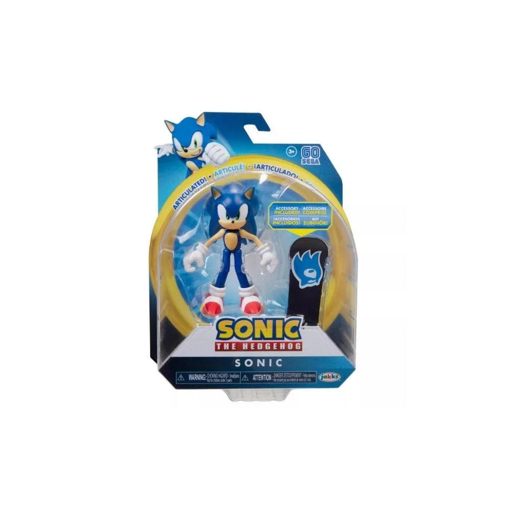 Sonic 4" Fig Wave #2 - Sonic w/Snowboard - Image 4
