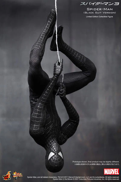 Marvel Spider Man Black Suit Version 1/6 Scale By Hot Toys - Image 3