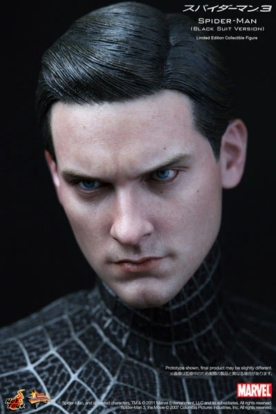 Marvel Spider Man Black Suit Version 1/6 Scale By Hot Toys - Image 4