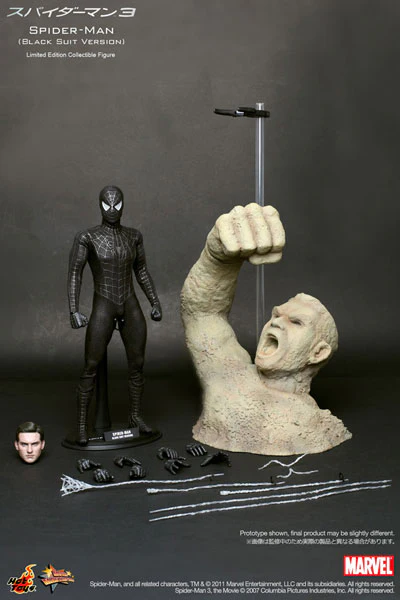 Marvel Spider Man Black Suit Version 1/6 Scale By Hot Toys - Image 5