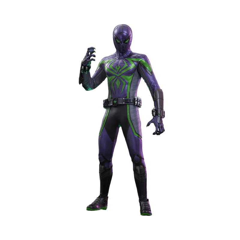 Marvel Spiderman 2 Purple Suit 1/6 Scale Action Figure By Hot Toys