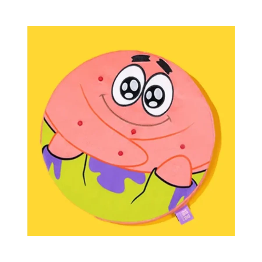 Spongebob Squarepants - Friends Play Together - Flattened Trio Plush Round Disk Featuring Patrick Star By Pop Mart