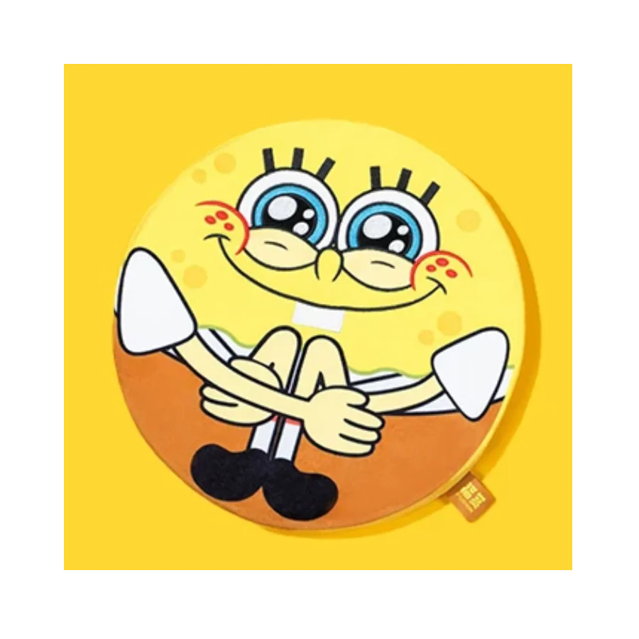 Spongebob Squarepants - Friends Play Together - Flattened Trio Plush Round Disk Featuring Spongebob By Pop Mart