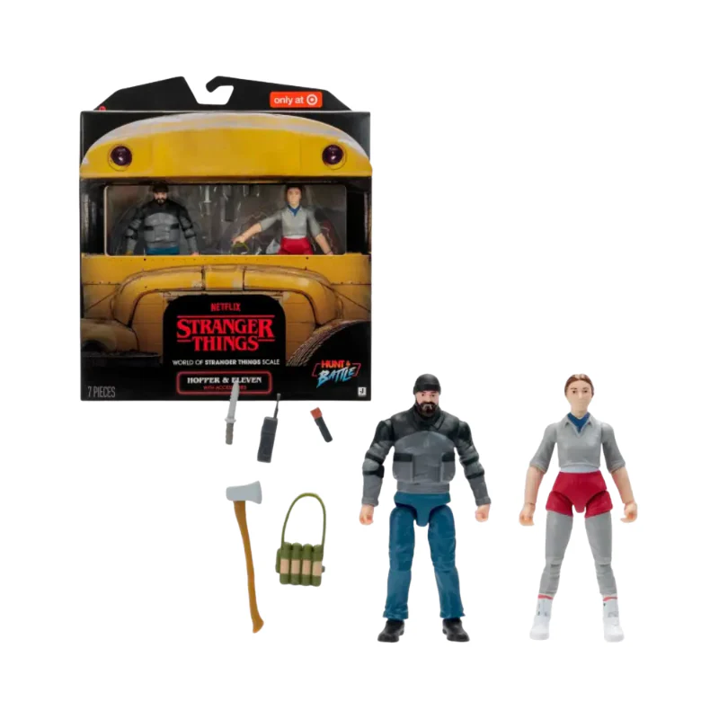 Stranger Things Hunt Battle Hopper Eleven Exclusive PARTY 2PACKS by Jazwares - Image 3