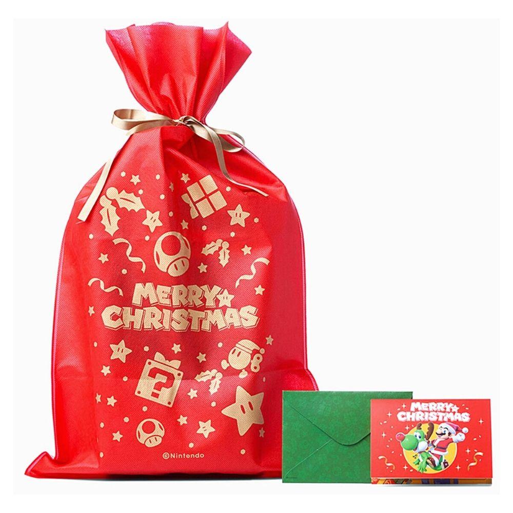 Super Mario - Large Christmas Bag w/ Message Card