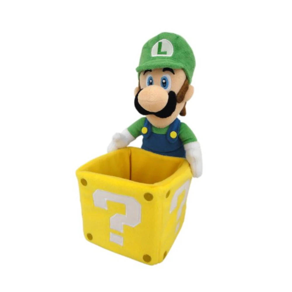 Super Mario Luigi with Coin Box 10" Plush by San - ei