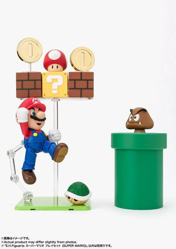 Super Mario Playset Articulated Figure By Bandai Tamashii - Image 2