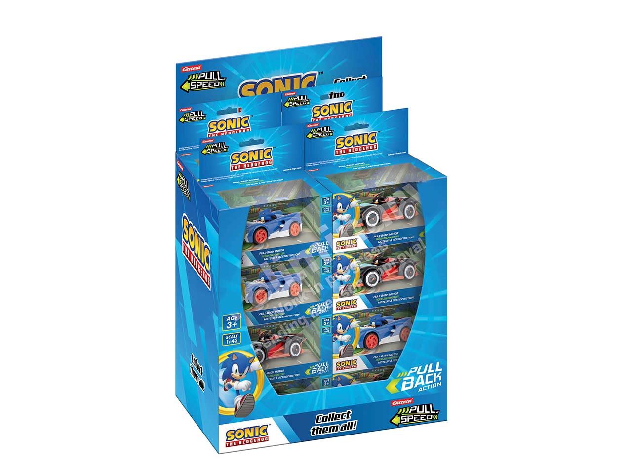 SONIC THE HEDGEHOG PULL N SPEED By Carrera (1 Random) - Image 2