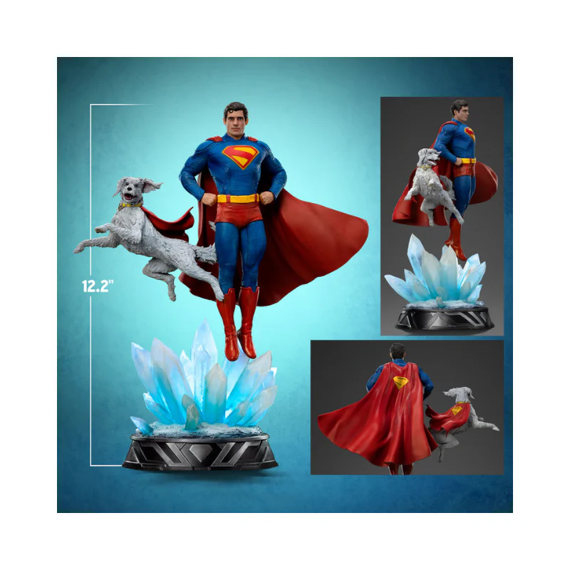 Superman (2025) MMS812 Superman & Krypto 1/6th Scale Collectible Figure Set By Iron Studios - Image 3