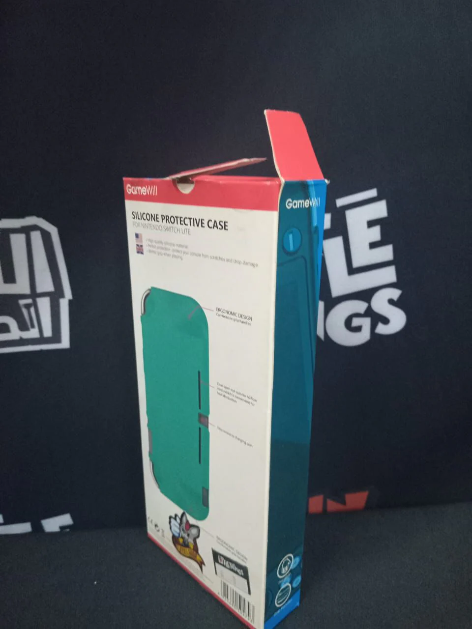 Switch Lite Protective Silicon Cover With Grip - Turquoise [Damaged Box] - Image 3