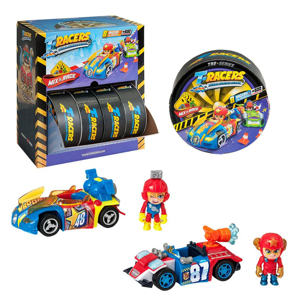 T-Racers TR2 Series Collectible Mix and Match Toy Cars - Image 3