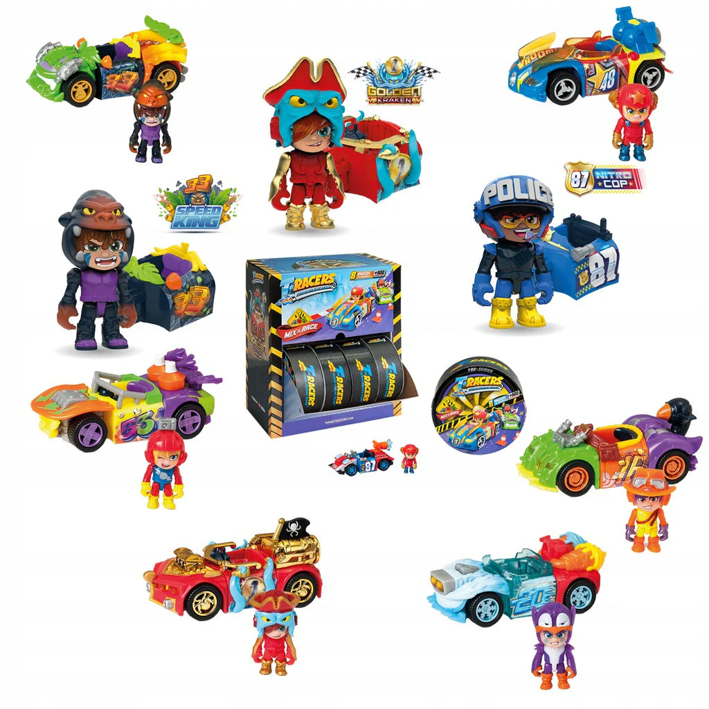 T-Racers TR2 Series Collectible Mix and Match Toy Cars - Image 4