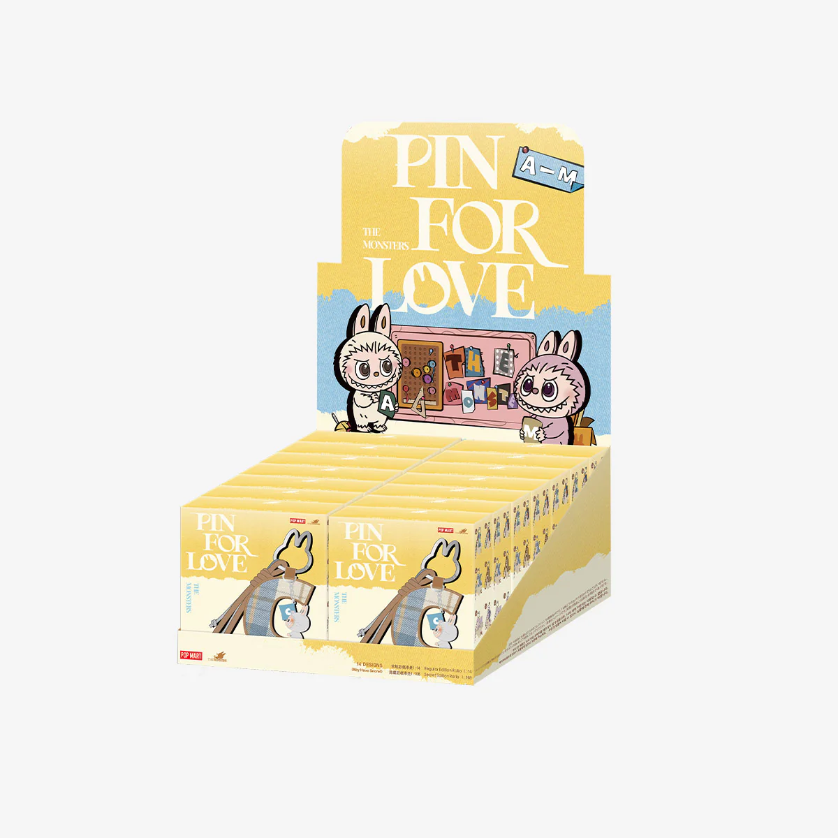The Monsters Pin For Love Series- Letter Pendant Blind Box (A-M) - Image 4