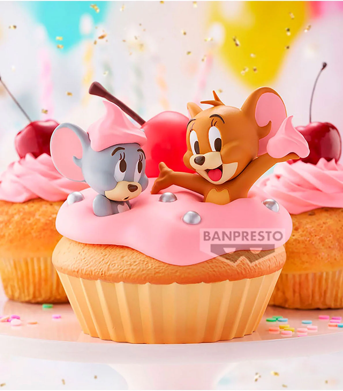 TOM AND JERRY BIG SOFT VINYL -Sweet Cupcake- Figure By Banpresto - Image 2