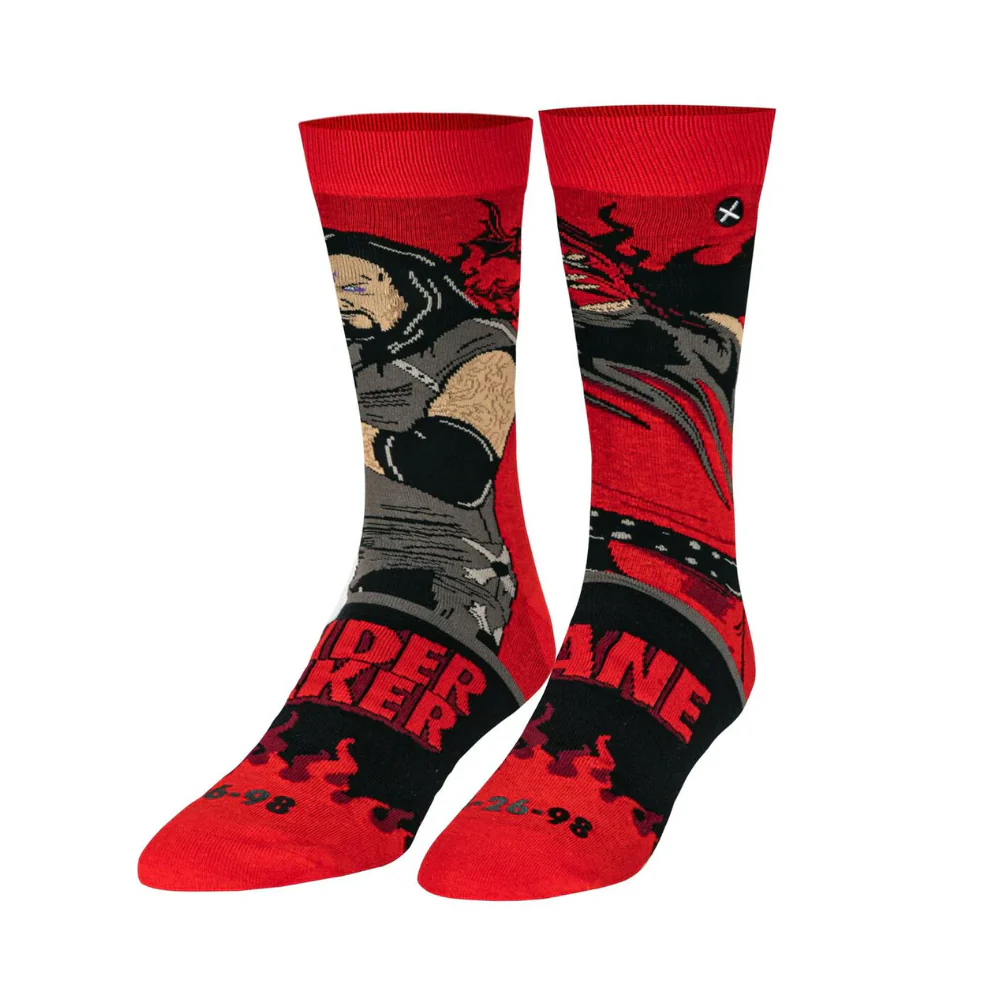 Undertaker Vs Kane - Socks By Odd Sox