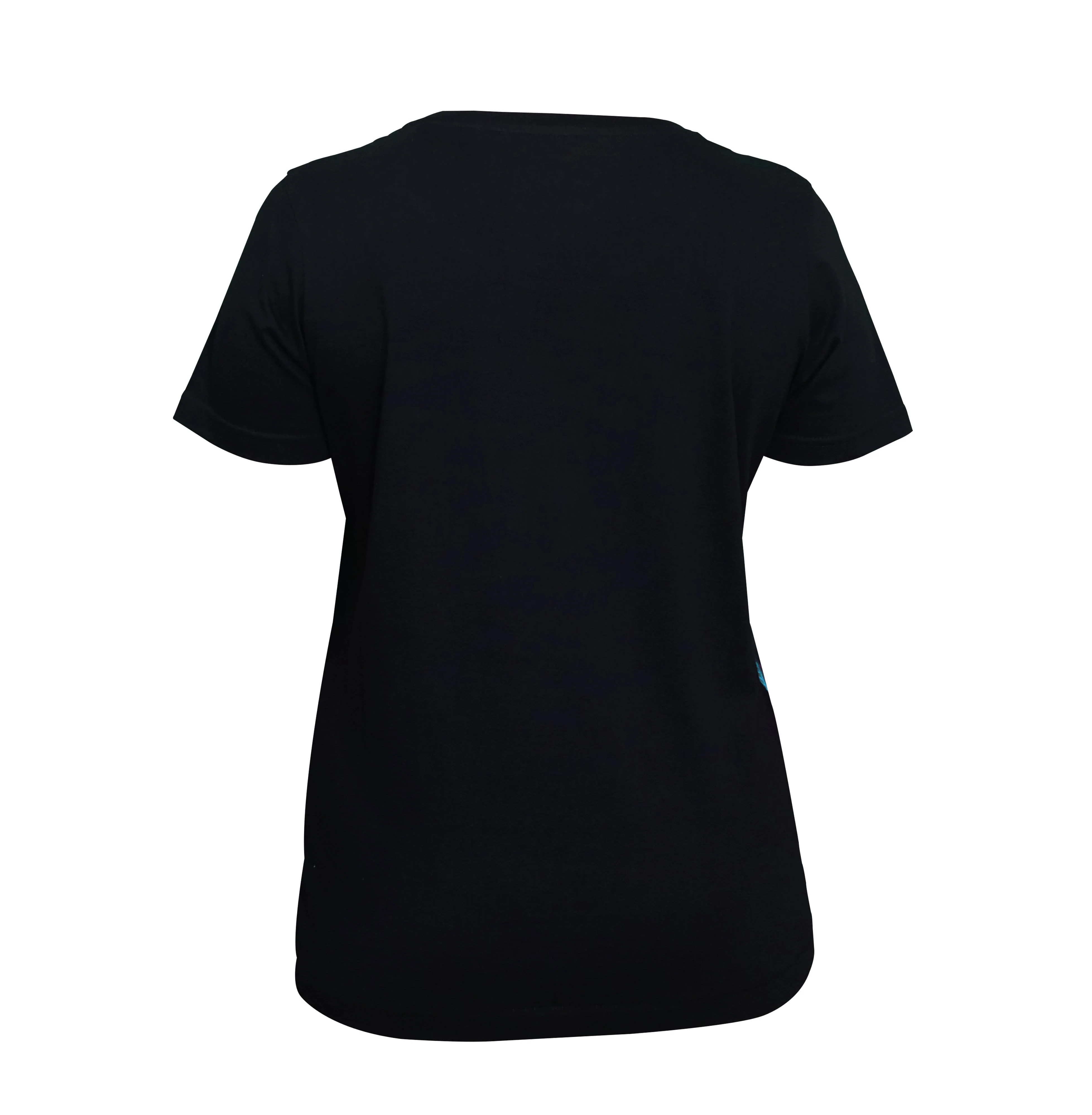 V-Neck Tee W/Discharge & Foil Print : Captain Marvel - Black - Image 3