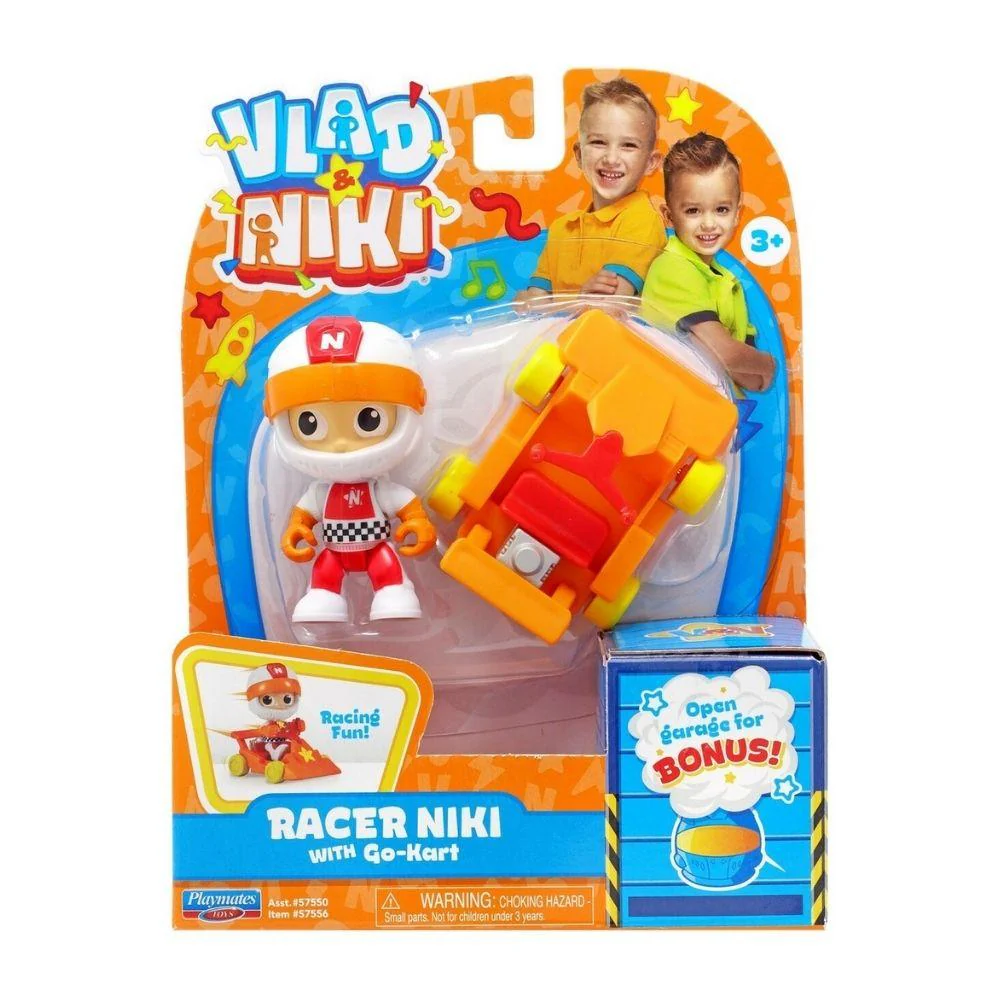Vlad & Niki Funtastic 3" Fig Wave #1 - Racer Niki w/Go-Kart