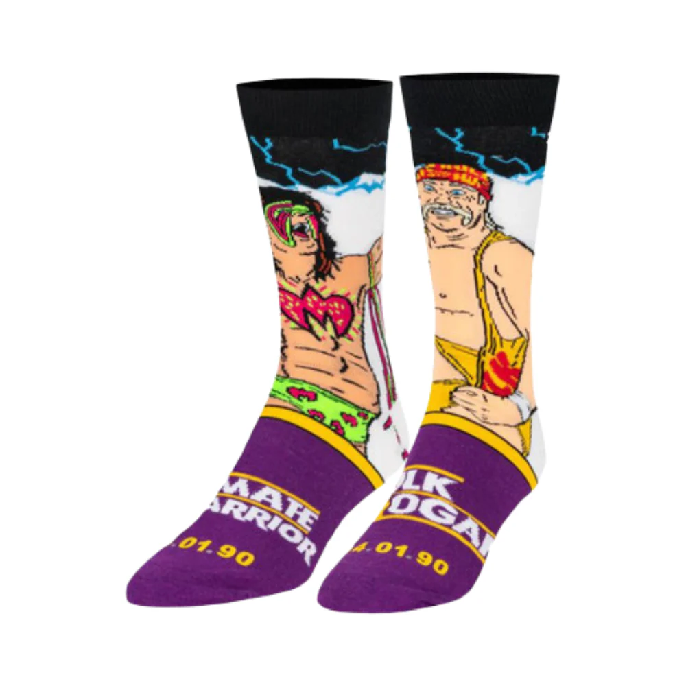 Warrior Vs Hogan - Socks By Odd Sox