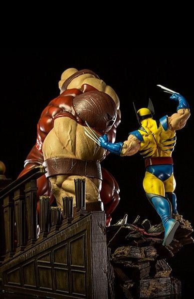 Marvel Wolverine vs Juggernaut 1/6 Scale Battle Diorama Figure by Iron Studios - Image 2