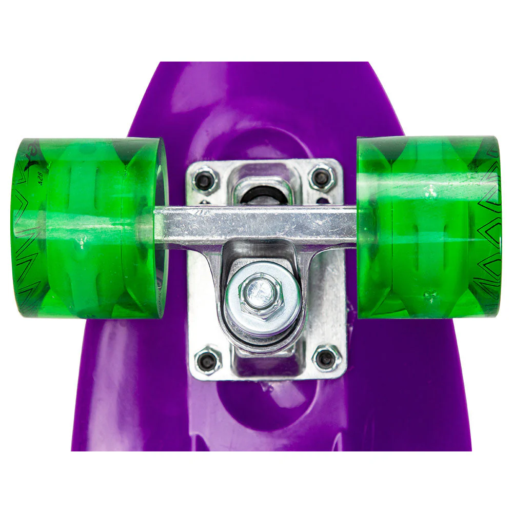 Ziggy - Skateboard Mini Cruiser W/ LED Wheels 22" - Purple - Image 2
